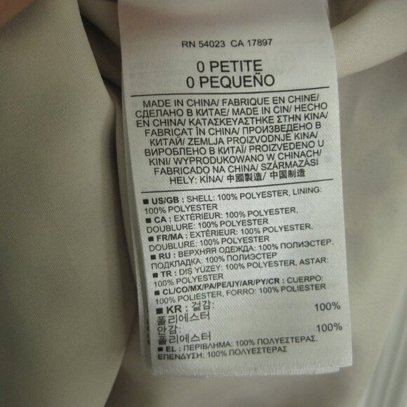 Banana Republic Dot Print Riviera Dress Size 0P Petite Shirt Dress Black Cream - Picture 8 of 10